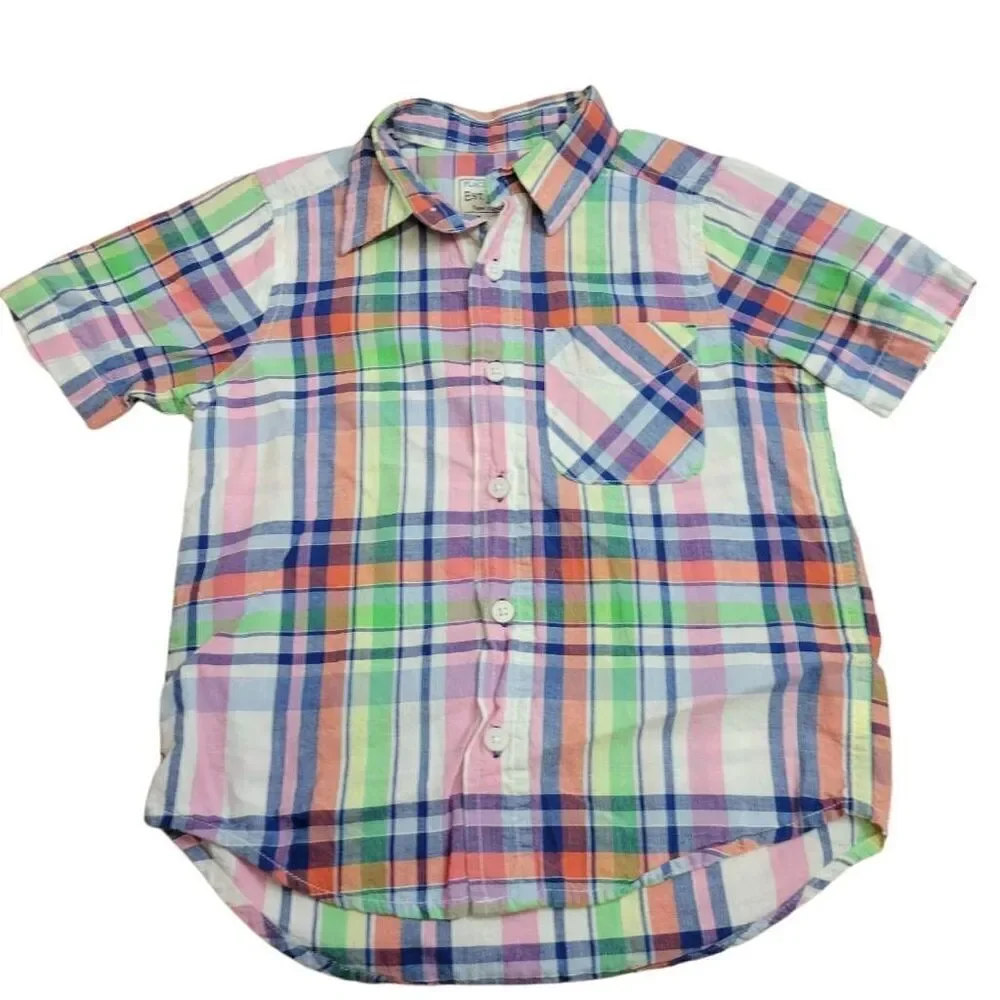Children's Place plaid shirt S5/6